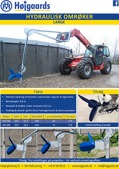 Højgaard framside hydraulisk omrører