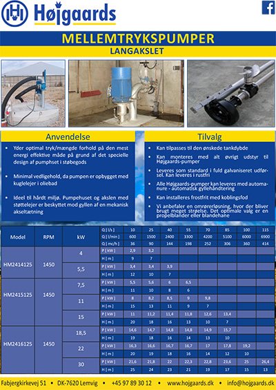 Højgaard framside mellotrykkspumper DK